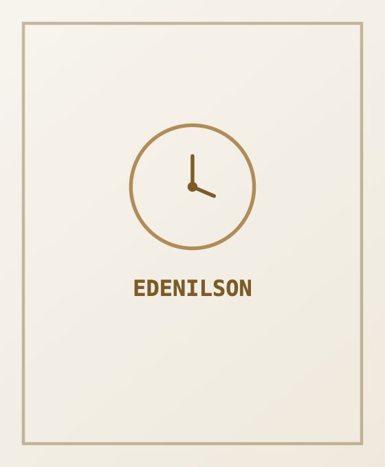 Edenilson — Relojoeiro